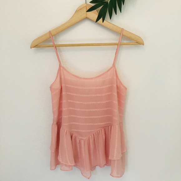 Forever 21 Tops - Pink Flounce Camisole Top - Size S